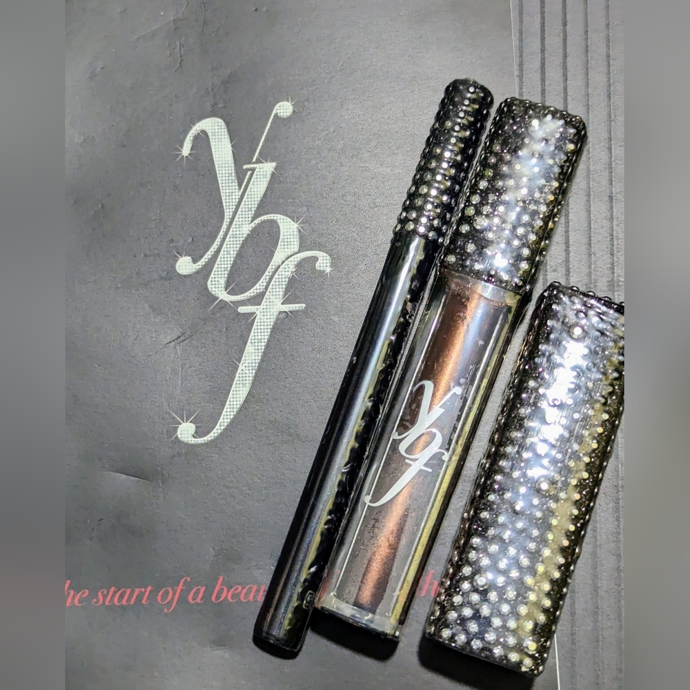 Ybf makeup trio set highlighter stick eyeliner black pencil & cream eyeshadow
